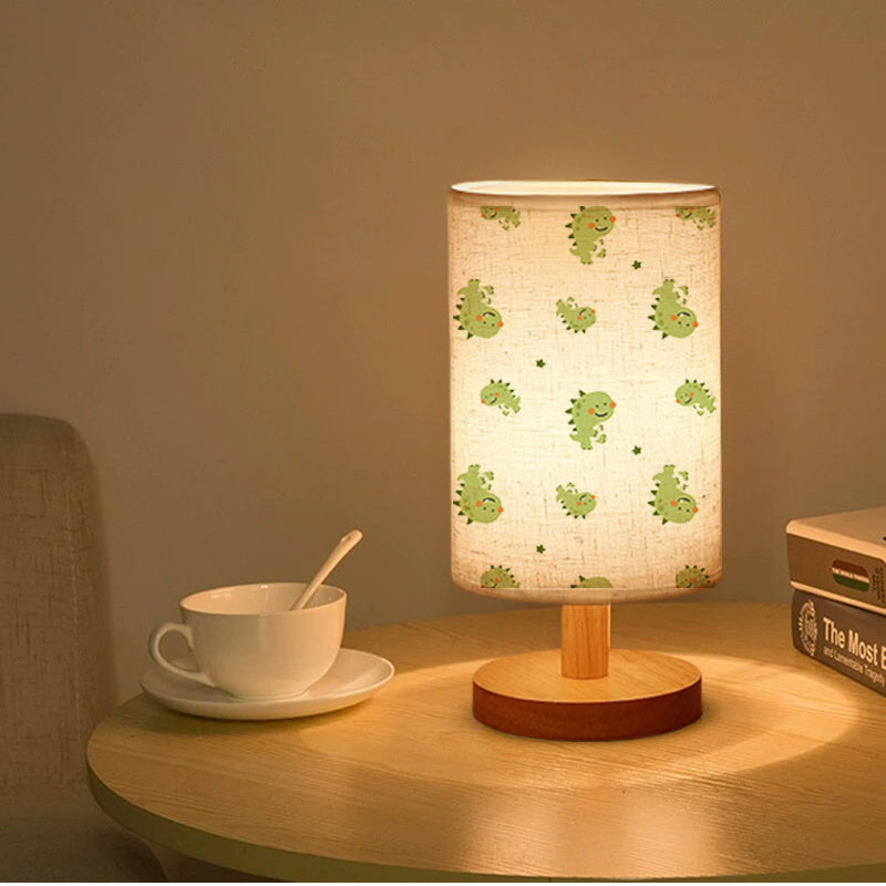 1pc Cute Dinosaur Pattern Table Lamp, USB Powered, Warm Ambient Light for Home Decor, Push Button Control, Upward Lighting, No Battery Required, Suitable for Various Room Types, Dinosaur Room Decor
