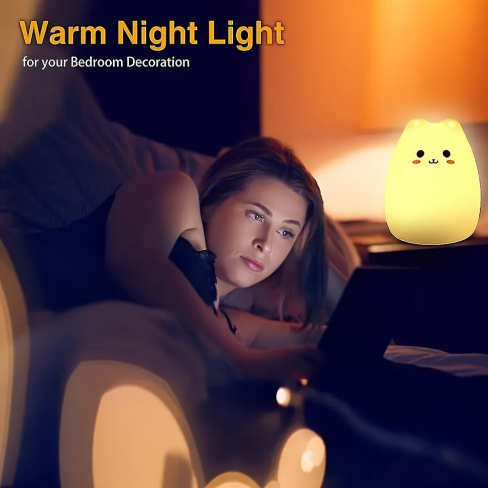 Bedroom Cartoon Creative Silicone Pat Light Bedside Light Sleep Night Light