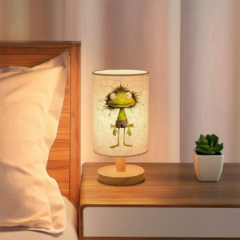Whimsical Frog Design USB-Powered Table Lamp - Up-Lighting for Eye Protection, Soft Ambient Glow, Compact for Bedroom, Living Room & Office Decor, No Batteries Needed