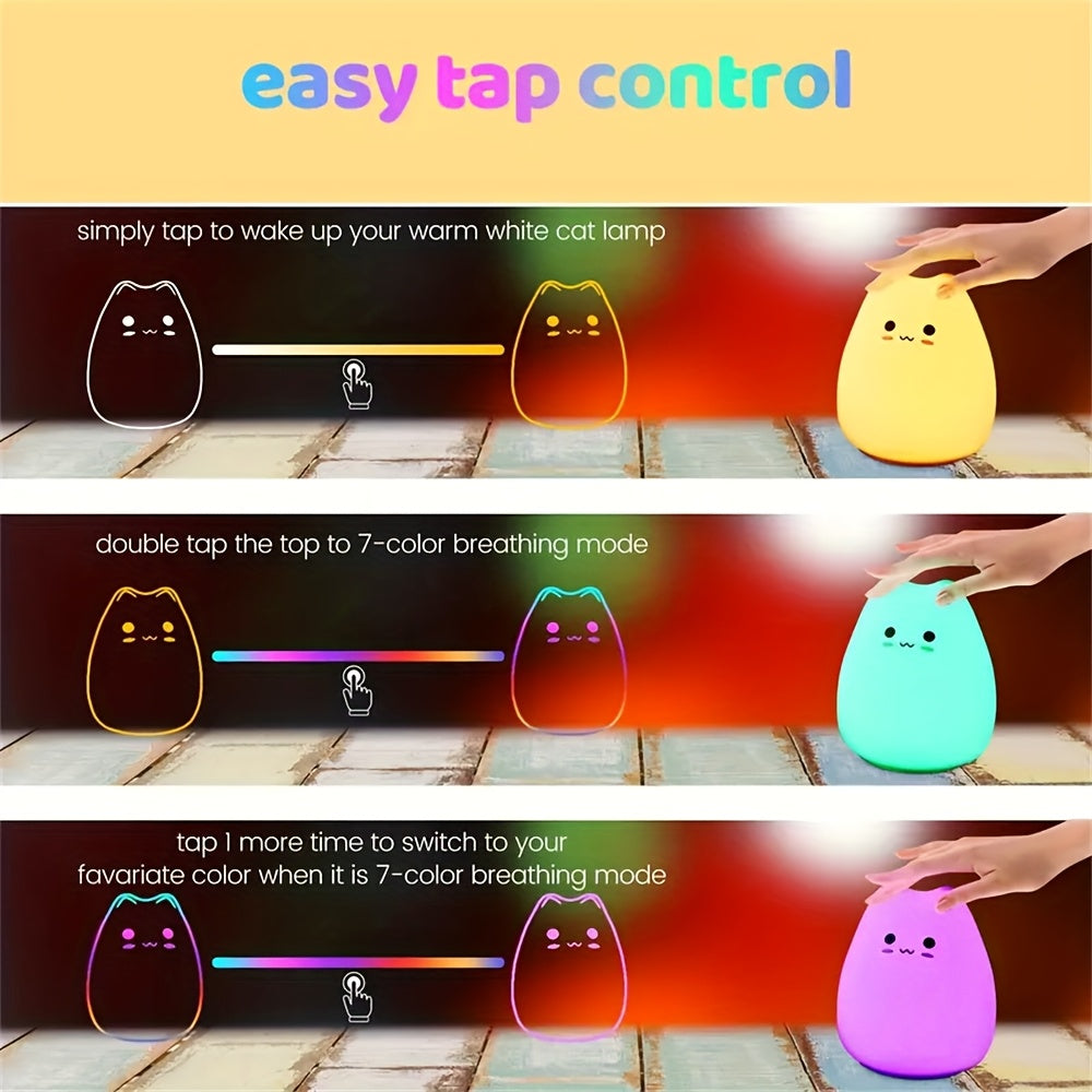 Bedroom Cartoon Creative Silicone Pat Light Bedside Light Sleep Night Light