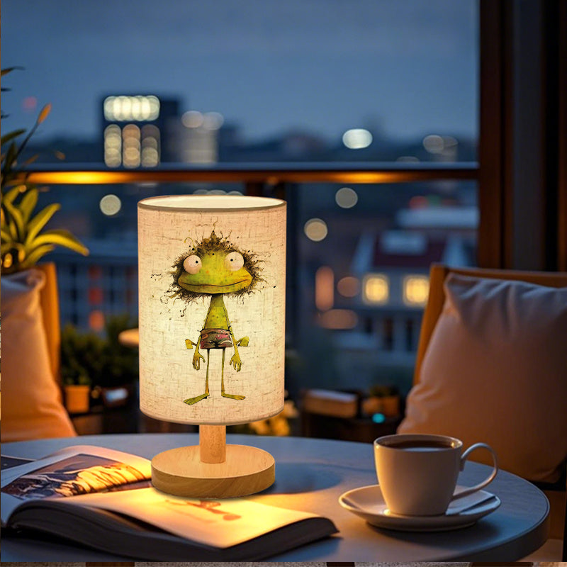 Whimsical Frog Design USB-Powered Table Lamp - Up-Lighting for Eye Protection, Soft Ambient Glow, Compact for Bedroom, Living Room & Office Decor, No Batteries Needed