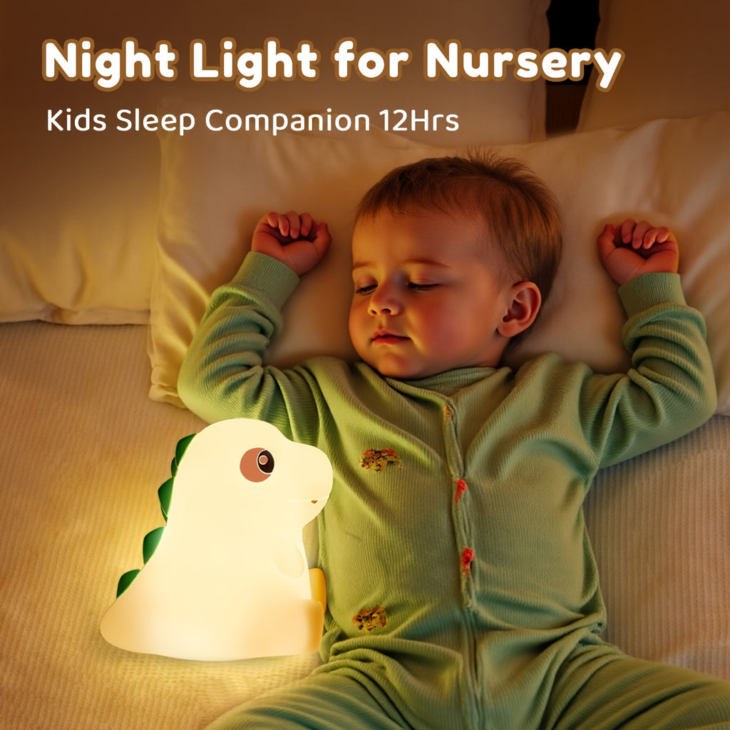 Soothing Sleep Light, Little Dinosaur Unicorn, Silicone Patting Night Light, Baby Feeding, Eye Protection, Bedroom Bedhead, Sleep Desk Lamp