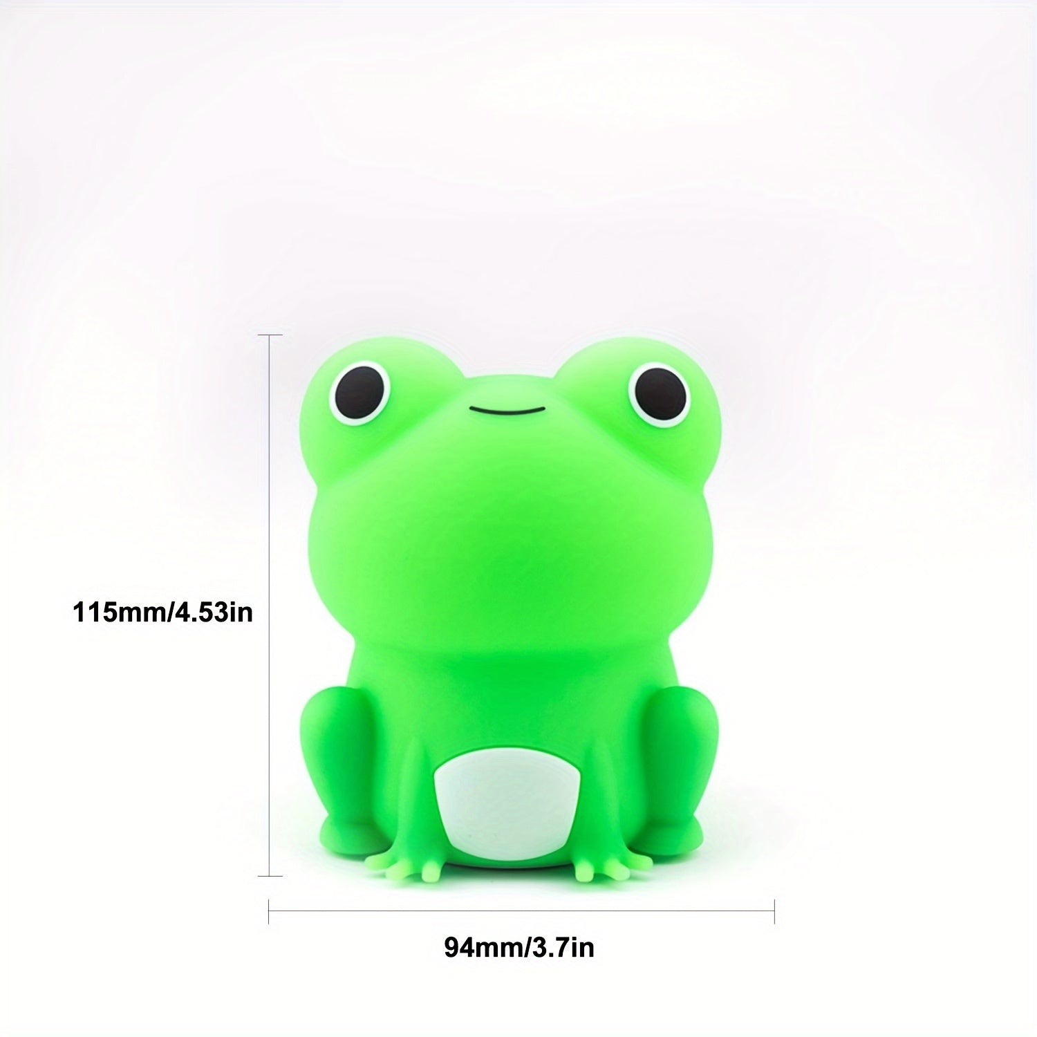 [Cute Frog Night Light] 1pc Cute Frog Night Light | Adjustable Brightness, Sensitive Touch Control, Rechargeable LED Lamp - Frog-Shaped Design for Bedroom or Desk Decor, Indoor Use, Battery, Playful Design