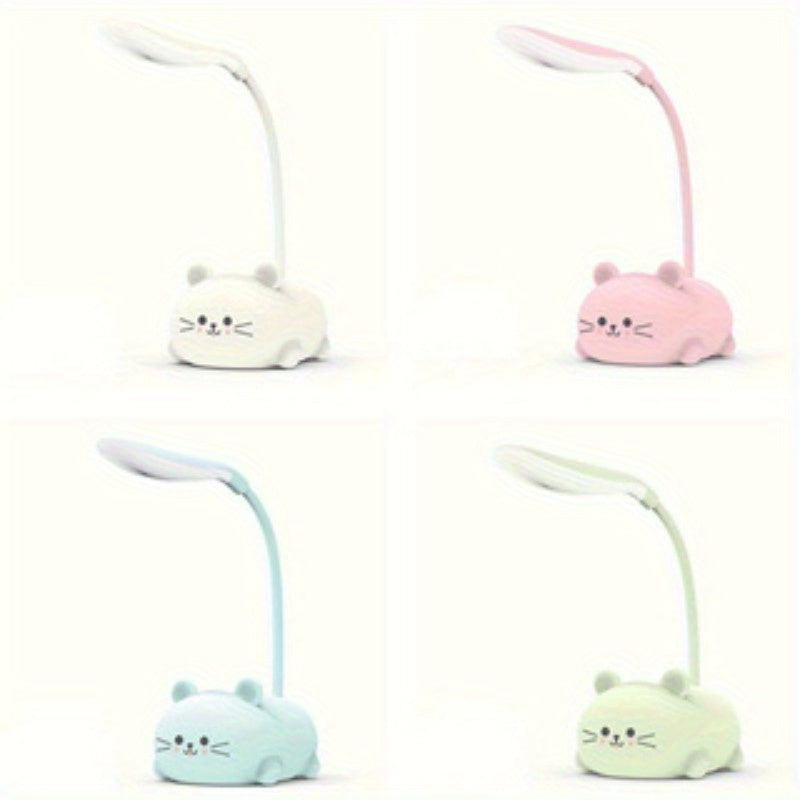 1pc Adjustable Table Lamp, Cartoon Cute Cat Night Light, Cordless Table Lamp, Lamps for Living Room, Cute Lamp, Table Lamp, Bedroom Lighting, Nightstand Lamp, Cartoon Lamp, Fun Decor, Lightweight Construction, Portable Design, Usbpowered Lamp, Adjustable