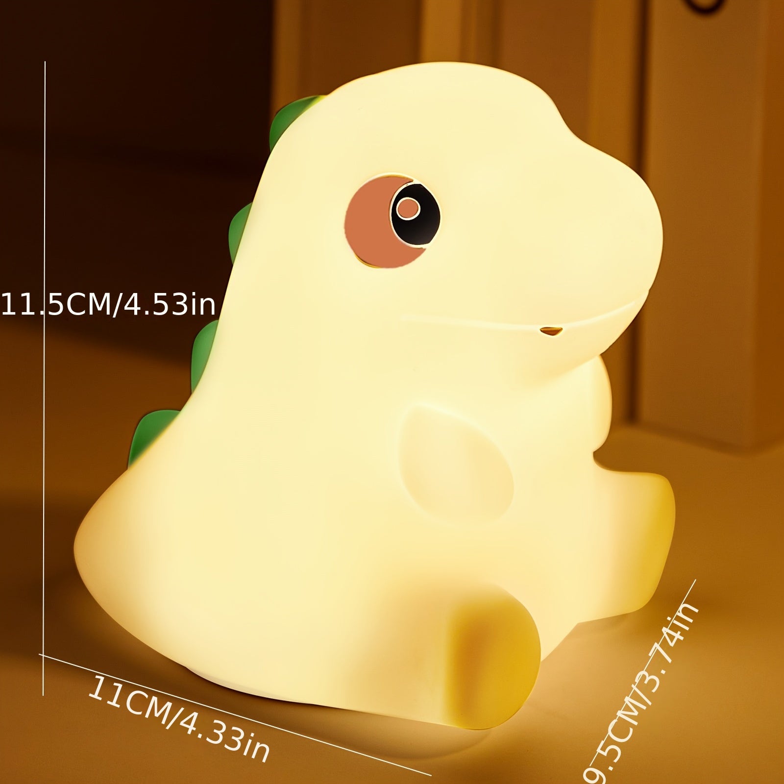 Soothing Sleep Light, Little Dinosaur Unicorn, Silicone Patting Night Light, Baby Feeding, Eye Protection, Bedroom Bedhead, Sleep Desk Lamp