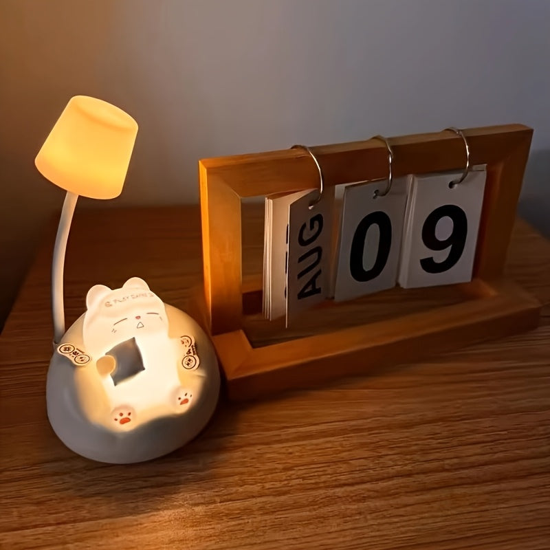 [Modern Cat Night Light] 2pcs USB Rechargeable Cat Night Light with 3-Level Brightness Adjustment | Touch Control, Modern Anime-Themed Design, Pat Light, Decompression Light, Atmosphere Light, Ideal for Bedroom Decor - Rechargeable Lithium Battery