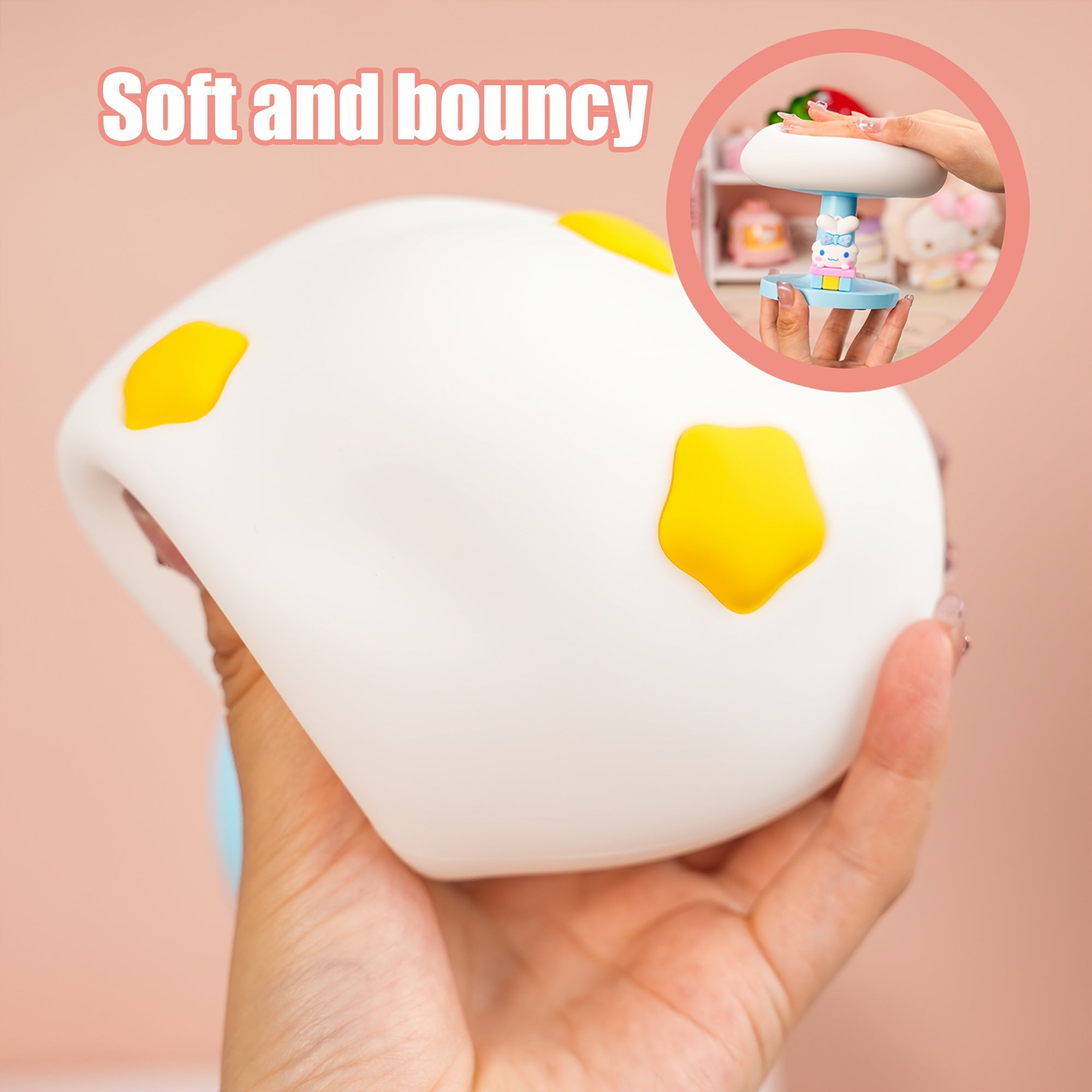 For Cinnamoroll Blue Cloud Night Light - Cute Adjustable Brightness LED Desk Lamp with 1200mAh Rechargeable Battery, Type-C Charging, Perfect for Bedroom, Office, or Gift for Women