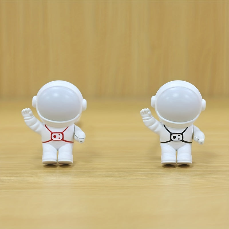 Mini LED Astronaut USB Night Light with Voice Control, Dimmable Sound Sensor, Eyes Protection for Bedroom Reading Desk Lamp, Smart Lights for Home Decor, Living Room, Halloween, Christmas, Wedding Decor, Wall Decor, Travel, Camping, Party, Perfect Gift