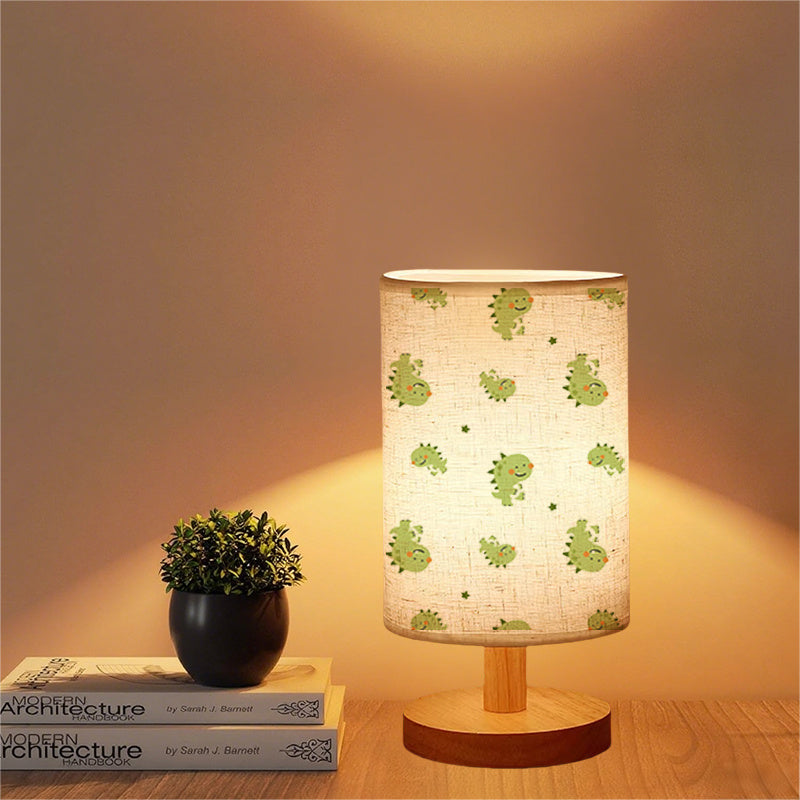 1pc Cute Dinosaur Pattern Table Lamp, USB Powered, Warm Ambient Light for Home Decor, Push Button Control, Upward Lighting, No Battery Required, Suitable for Various Room Types, Dinosaur Room Decor