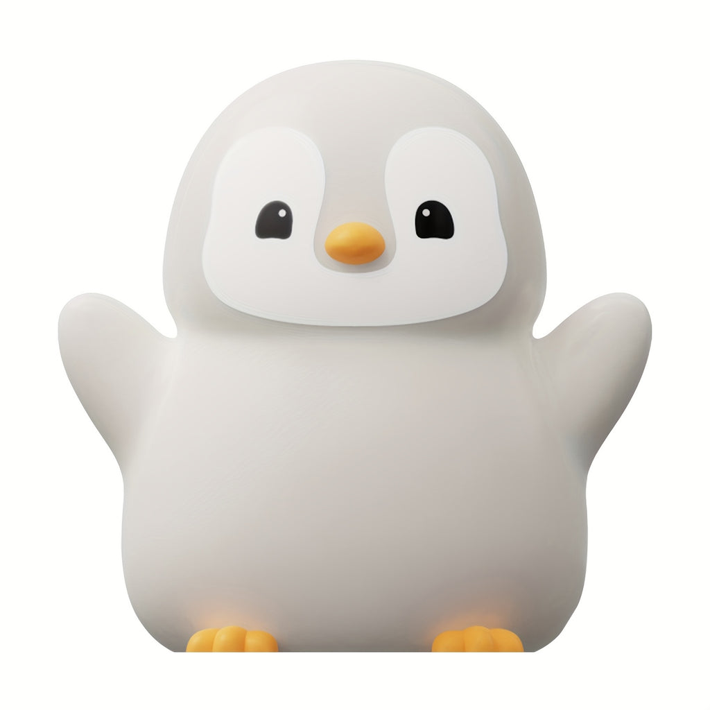 1pc Penguin Night Light Sleep Companion Bedside Lamp with Sensor, Christmas Gift with Data Cable for Bedroom, Living Room, Dining Table Decoration, Holiday and Birthday Present