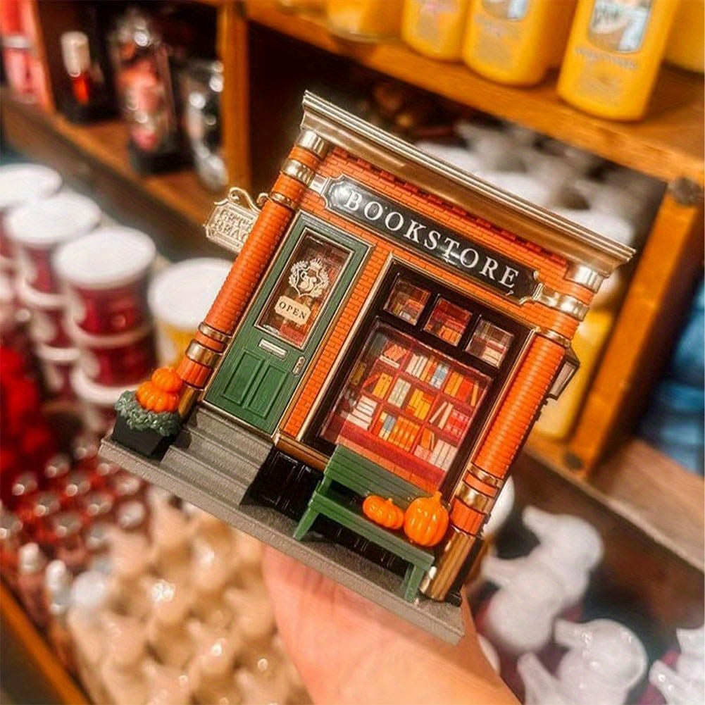 Bookstore Wallflower Project Night Light - Battery-Free Plug-In Wall-Mounted LED Bookstore Design with Glowing Book Display & Cozy Ambiance, Decorative Lighting for Reading Nook, Book Lover Gift, Safe Low Voltage (No Batteries/Electronics)