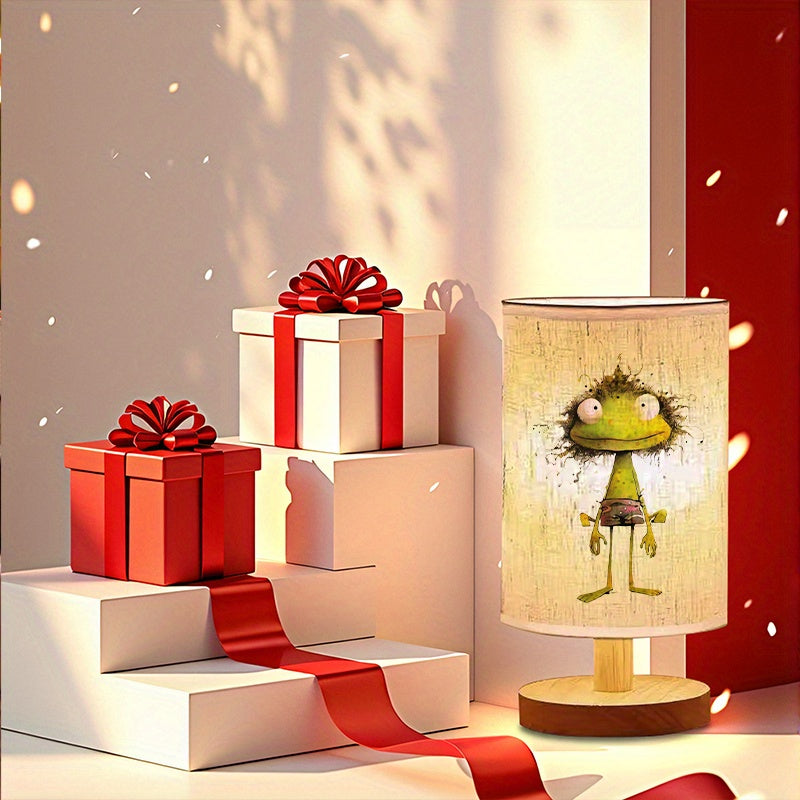Whimsical Frog Design USB-Powered Table Lamp - Up-Lighting for Eye Protection, Soft Ambient Glow, Compact for Bedroom, Living Room & Office Decor, No Batteries Needed