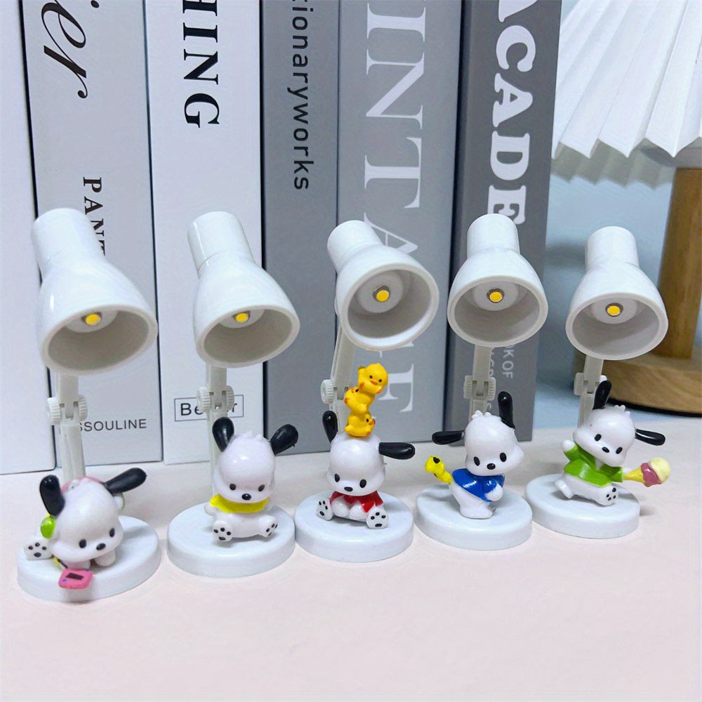 1pc Sanrio for hello kitty Mini LED Desk Lamp - Cute Cartoon Design, Eye Protection, Battery-Powered, Ideal for Reading & Decor, Festive Holiday Gift, Festive Gift Item|Playful Design|Plastic Construction, for Hello Kitty Accessories