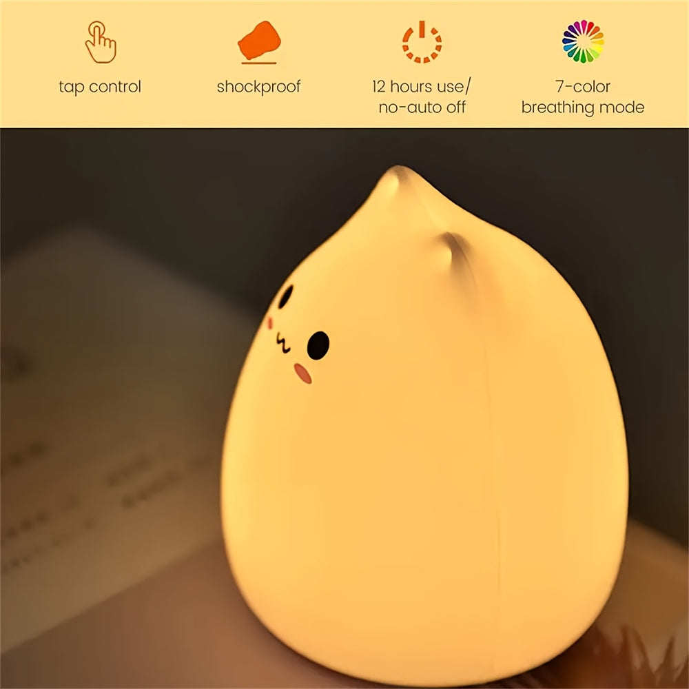 Bedroom Cartoon Creative Silicone Pat Light Bedside Light Sleep Night Light