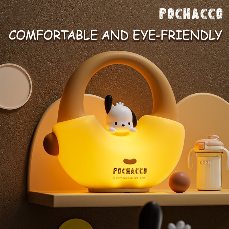 Sanrio Hellokitty for Kuromi for Pochacco USB Light Photography Light Night Light Cute Style Soft Touch Hand Tap Light Three-Speed Adjustable Light Built-In 500Mah Battery Support USB Charging Suitable for Decorating Bedroom Sleeping Holiday Birthday Gift